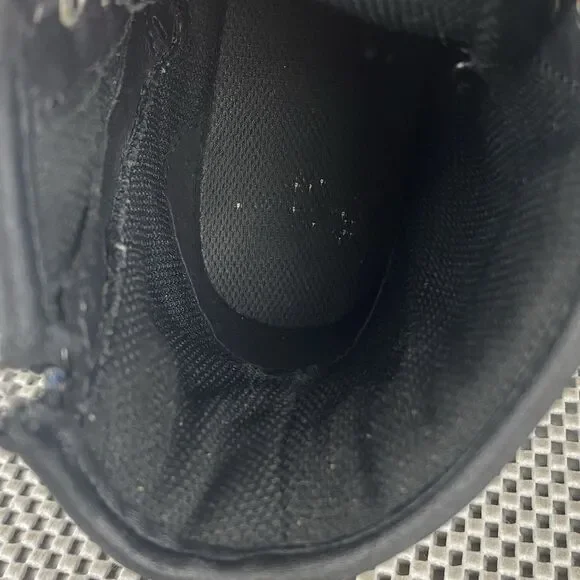 Dr Mantens 1460 Glitter J Boots Kids Size 3 Black Zipper Lace Up - Picture 10 of 12